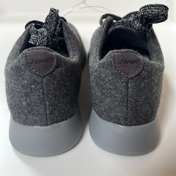 JSport Women’s Arrow Memory Foam Lace-Up Casual Walking Sneakers in Tweed Grey - Picture 5 of 13